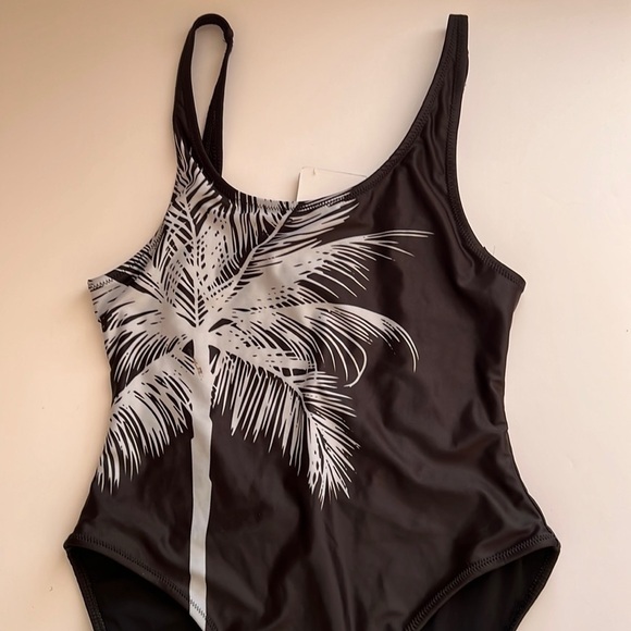 CHRLDR The Palm Tree One Piece Swimsuit Size Small in Black - Picture 1 of 6